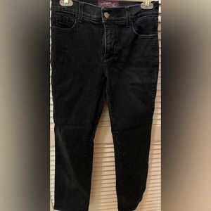 Women’s NYDJ. Dark blue distressed. Size 4P.